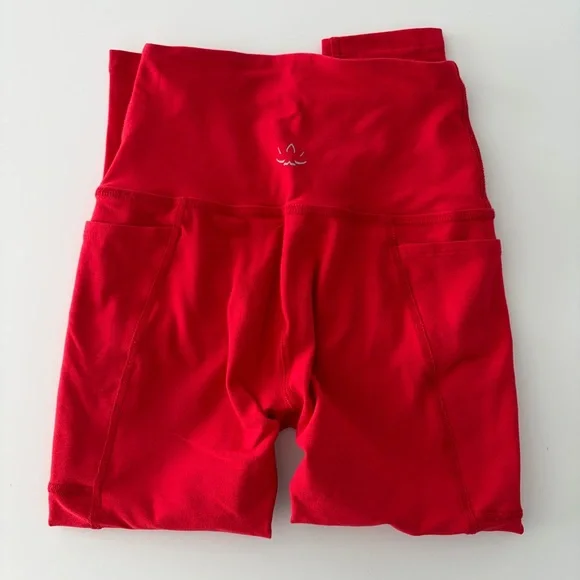 Beyond Yoga Spacedye Red Leggings & Sports Bra Set - Picture 6 of 7